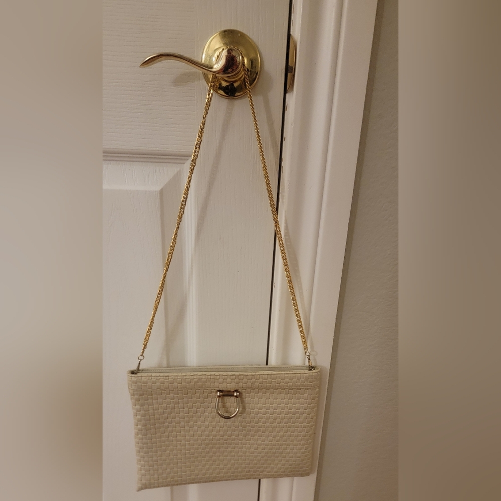 Vintage Crouch & Fitzgerald  New York Cream Purse
